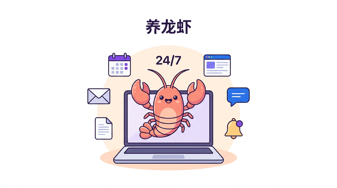 养龙虾：OpenClaw 是一个 24/7 住在你电脑上的 AI 个人助理