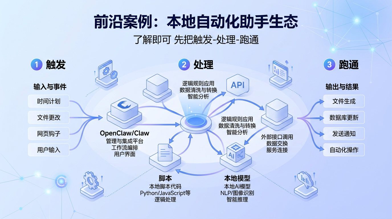 前沿：本地自动化与助手生态（了解即可）