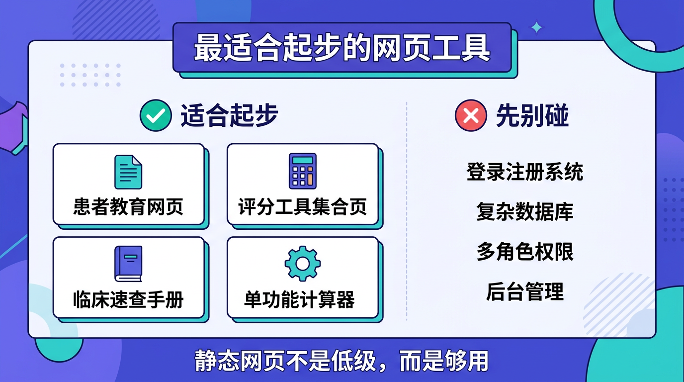 适合第一次做的网页小工具类型